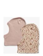 2 Wool Balaclava Kim Patterned Wheat