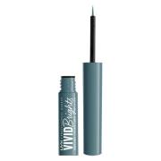 NYX Professional Makeup Vivid Brights Liquid Liner 2 ml – 01 Cyan