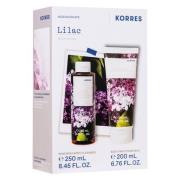 Korres Lilac Showergel & Body Milk Set Duo