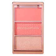 Revolution Beauty Blush Icon Palette Authentic Peach 9,8g