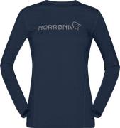 Norrøna Women's Falketind Equaliser Merino Round Neck Indigo Night