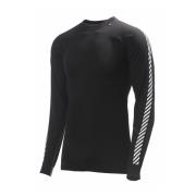 Helly Hansen Men's HH Lifa Stripe Long-Sleeve Crew Base Layer Black