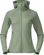 Bergans Women's Ulstein Wool Hood Jacket Jade Green