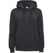 Knowledge Cotton Apparel Women's Daphne Basic Badge Hoodie Black Jet