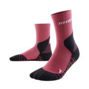 CEP Women's Hiking Light Merino Mid Cut Compression Socks Berry