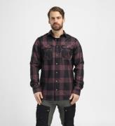 Aclima Men's ReBorn Woolshirt Check Dark Grey/Bordeaux