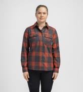 Aclima Women's ReBorn Woolshirt Check/Grey/Red