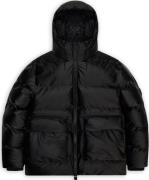 Rains Unisex Alta Puffer Cargo Jacket W3T3 Black Grain