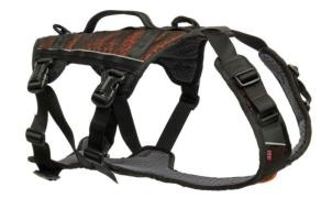 Non-stop Dogwear Rock Harness Long L Black/Orange