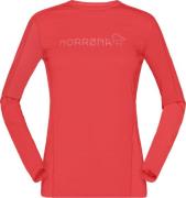 Norrøna Women's Falketind Equaliser Merino Round Neck Paprika