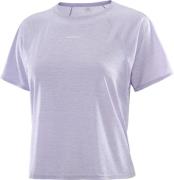 Salomon Women's Shkout Air Cropped Tee Cosmic Sky