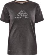 Craft Women's Advance Trail Wool Short Sleeve Tee Black Melange
