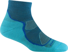 Darn Tough Women's Light Hiker 1/4 Lightweight Hiking Sock Cascade