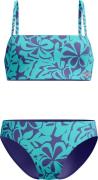 Speedo Womens Printed Adjustable Thinstrap 2 Piece Blue