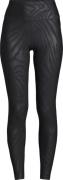 Casall Women's Heat Printed High Waist Tights Zebra Black