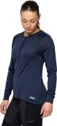 Bergans Women's Lysebu Wool Henley Navy Blue