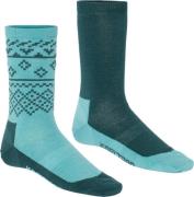 Kari Traa Women's Ragna Hiking Sock 2-pack Peacock