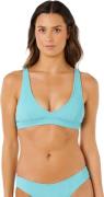 Rip Curl Women's Vibe Surf Multi Fit V Neck Bikini Top Sea Blue