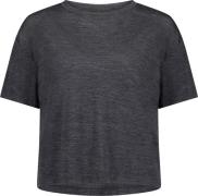 Mons Royale Women's Zephyr Merino Tencel™ Boxy T-Shirt Smoke