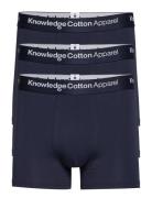 3-Pack Underwear - Gots/Vegan Bokserit Blue Knowledge Cotton Apparel