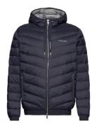 Down Jacket Vuorillinen Takki Topattu Takki Navy Armani Exchange