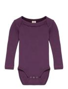 Body Ls Bodies Long-sleeved Purple Smallstuff
