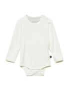 Body Ls - Bamboo Bodies Long-sleeved White Minymo