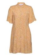 Slfjalina 2/4 Short Shirt Dress M Lyhyt Mekko Beige Selected Femme
