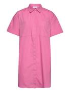 Vigitzy 2/4 Sleeve Shirt Lyhyt Mekko Pink Vila
