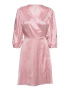 Objaileen 3/4 Sleev Dress A Ss Fair 22 C Lyhyt Mekko Pink Object