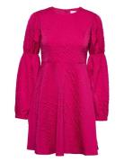 Slfpippi Ls Short Dress B Lyhyt Mekko Pink Selected Femme