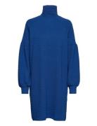 Slfrose Ls High Neck Short Dress B Lyhyt Mekko Blue Selected Femme
