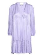 Marlene Sh. Dress Lyhyt Mekko Purple Noella
