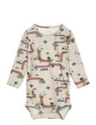 Nbmbawn Ls Body Bodies Long-sleeved Multi/patterned Name It