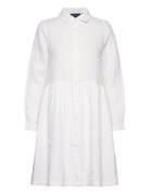 Andrea Linen Dress Lyhyt Mekko White Lexington Clothing