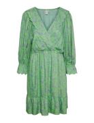 Yasstelli 3/4 Dress S. Lyhyt Mekko Green YAS