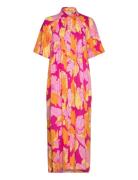 Yasfilippa 2/4 Long Shirt Dress S. Maksimekko Juhlamekko Multi/pattern...