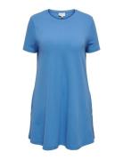 Carcaia New S/S Pocket Dress Jrs Lyhyt Mekko Blue ONLY Carmakoma