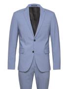 Plain Mens Suit - Normal Lenght Puku Blue Lindbergh