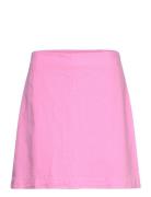Linen Blend Skirt Lyhyt Hame Pink Gina Tricot