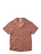 Naram Knitted Shirt Pyjama Brown Bongusta