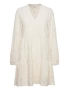 Objfeodora Gia L/S Dress Div Lyhyt Mekko White Object