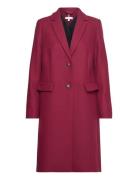 Wool Blend Classic Coat Outerwear Coats Winter Coats Red Tommy Hilfige...