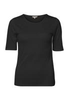 Silk Jersey - T-Shirt Toppi Black Lady Avenue