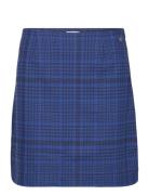 Belek Check Skirt Lyhyt Hame Blue Tamaris Apparel