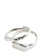 Blink Recycled Ring 2-In-1 Set Sormus Korut Silver Pilgrim