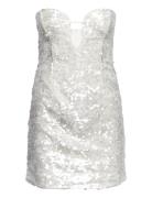 Jinxa Sequin Mini Dress Lyhyt Mekko White Bardot