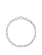 Men's Silver Round Chain Bracelet Rannekoru Korut Silver Nialaya