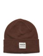 Mschmojo Logo Beanie Accessories Headwear Beanies Brown MSCH Copenhage...