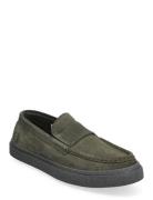 Dawson Loafer Suede Loaferit Matalat Kengät Green Fred Perry